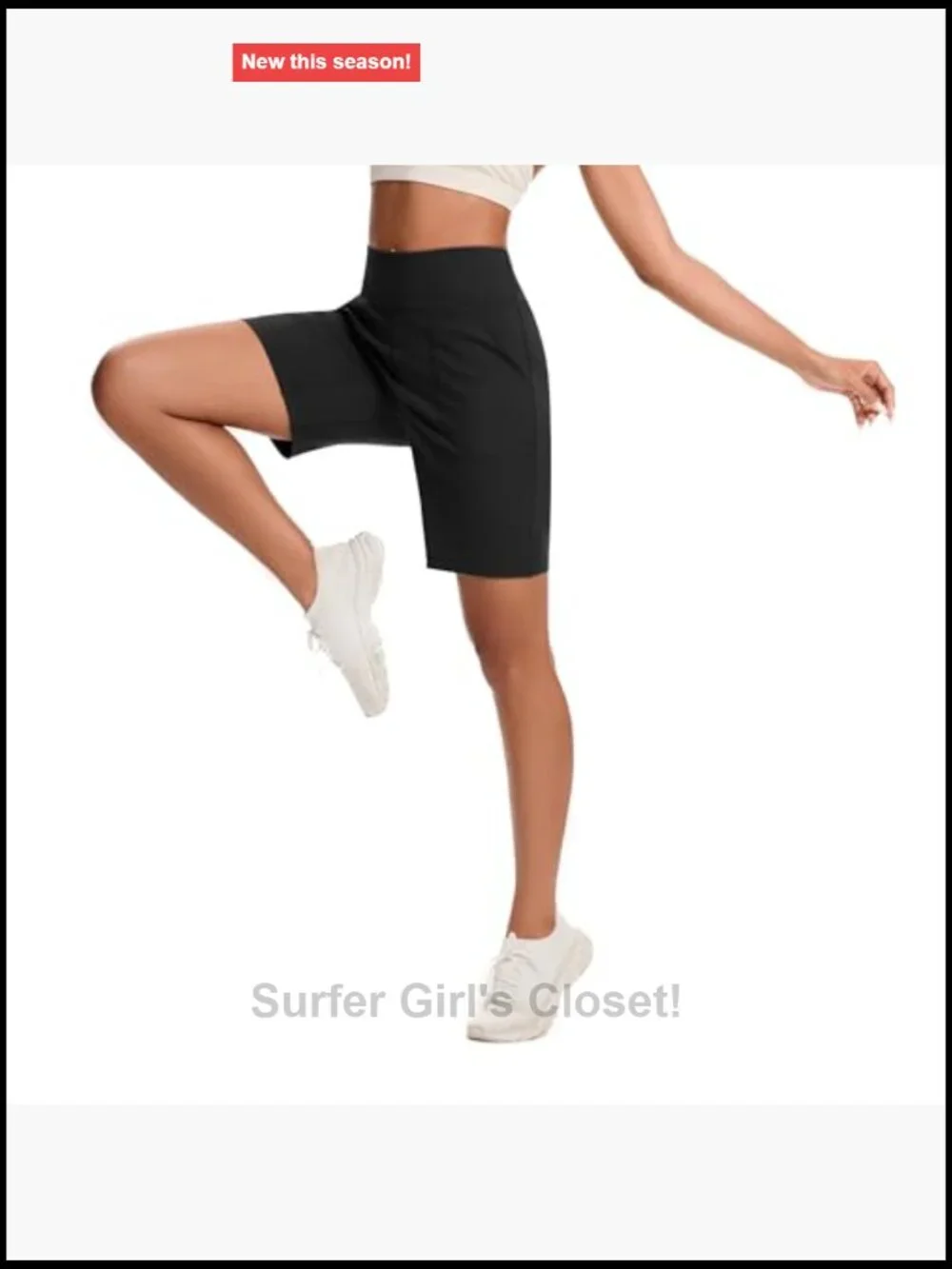 High Waisted Bermuda Shorts with Zipper Pocket 9